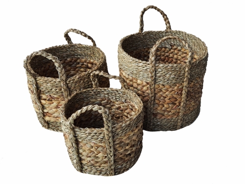 3pc water hyacinth storage round